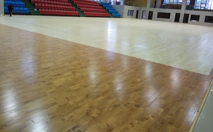 楓樺木體育館木地板雙層龍骨結構