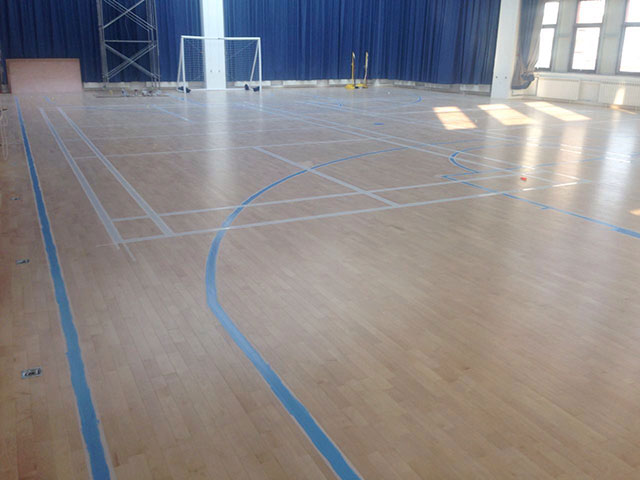 北京大興棗園天健廣場(chǎng)健身房木地板案例