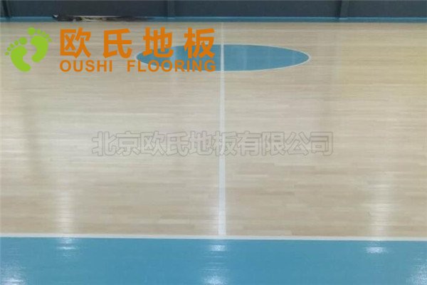 杭州富陽區23籃球館木地板項目