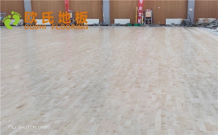 西寧市世紀(jì)職業(yè)技術(shù)學(xué)校籃球訓(xùn)練館木地板圖片